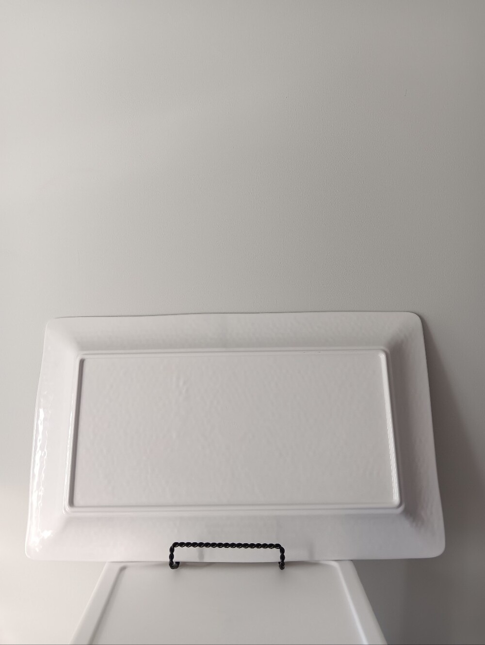 Nicole Miller Home Lemon Fruit Serving Tray Melamine White Yellow Green 21.5" - Picture 2 of 11